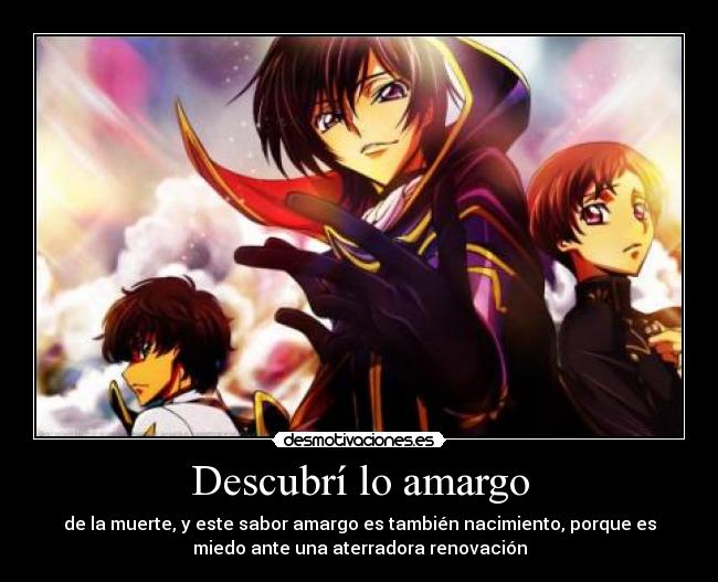 Descubrí lo amargo - 