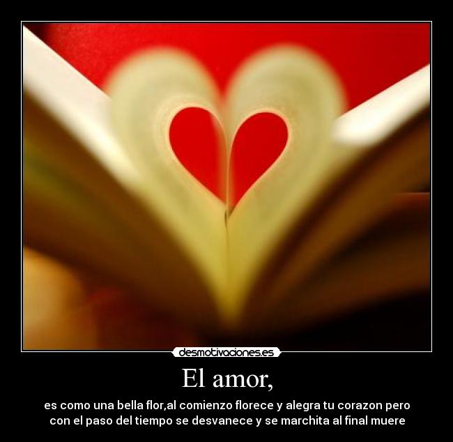 El amor, -