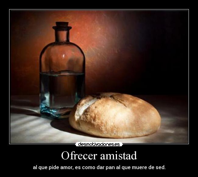 Ofrecer amistad -