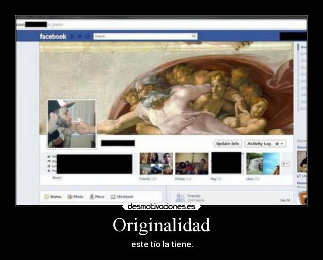 Originalidad - este tío la tiene.
