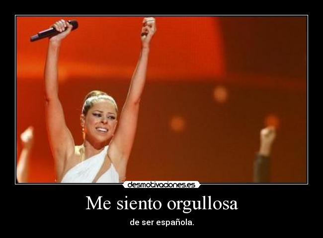 Me siento orgullosa - 