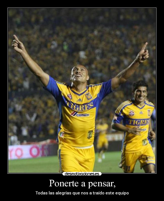 Ponerte a pensar, - Todas las alegrías que nos a traído este equipo