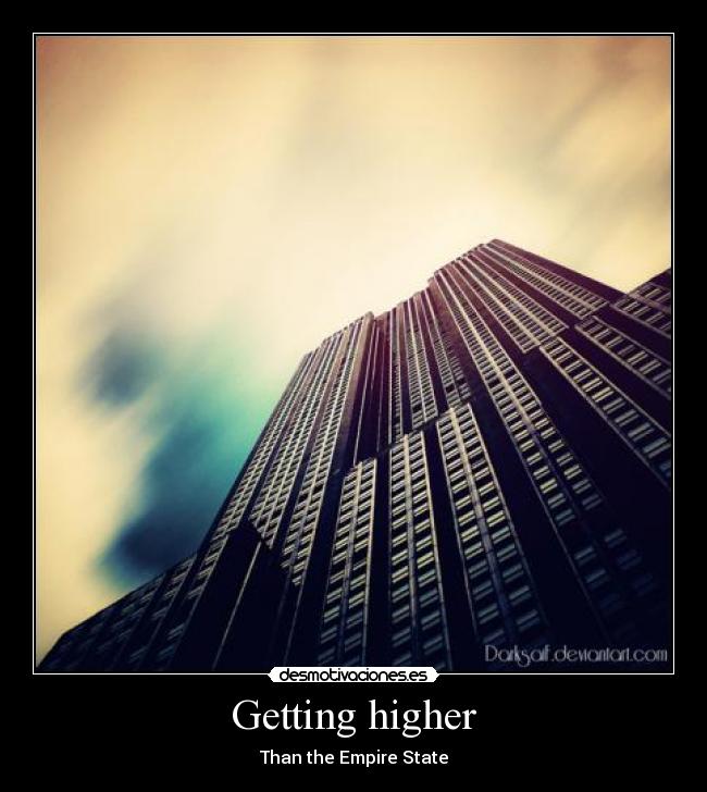 Getting higher -