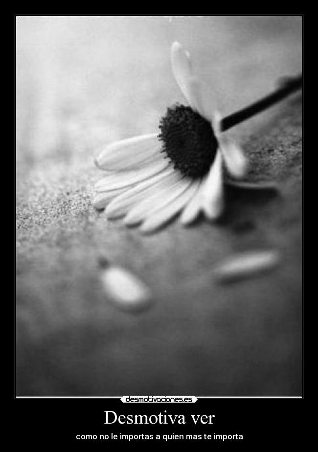 Desmotiva ver -