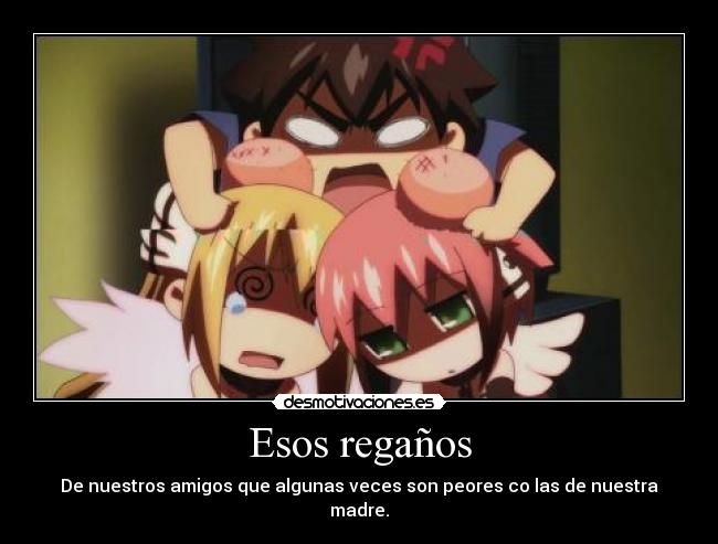 Esos regaños - De nuestros amigos que algunas veces son peores co las de nuestra madre.