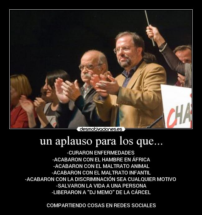 carteles aplausos hironia desmotivaciones sarcasmo heroes africa desmotivaciones