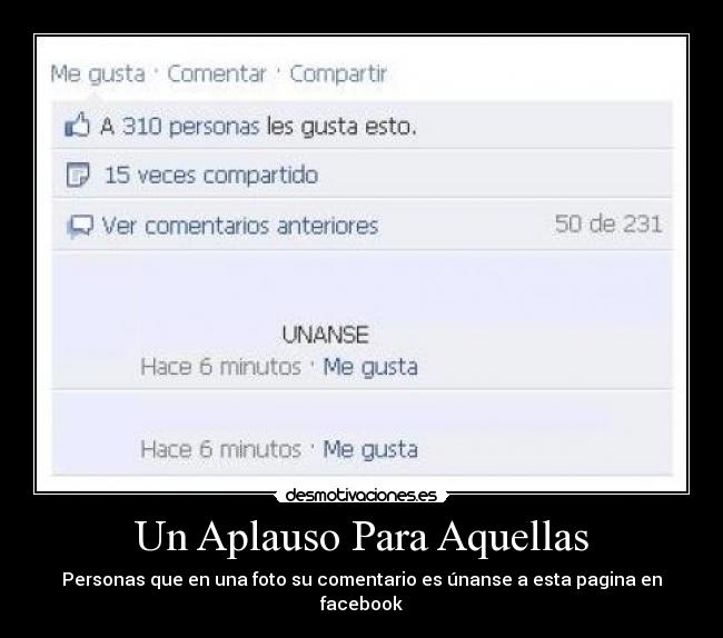 Un Aplauso Para Aquellas - 