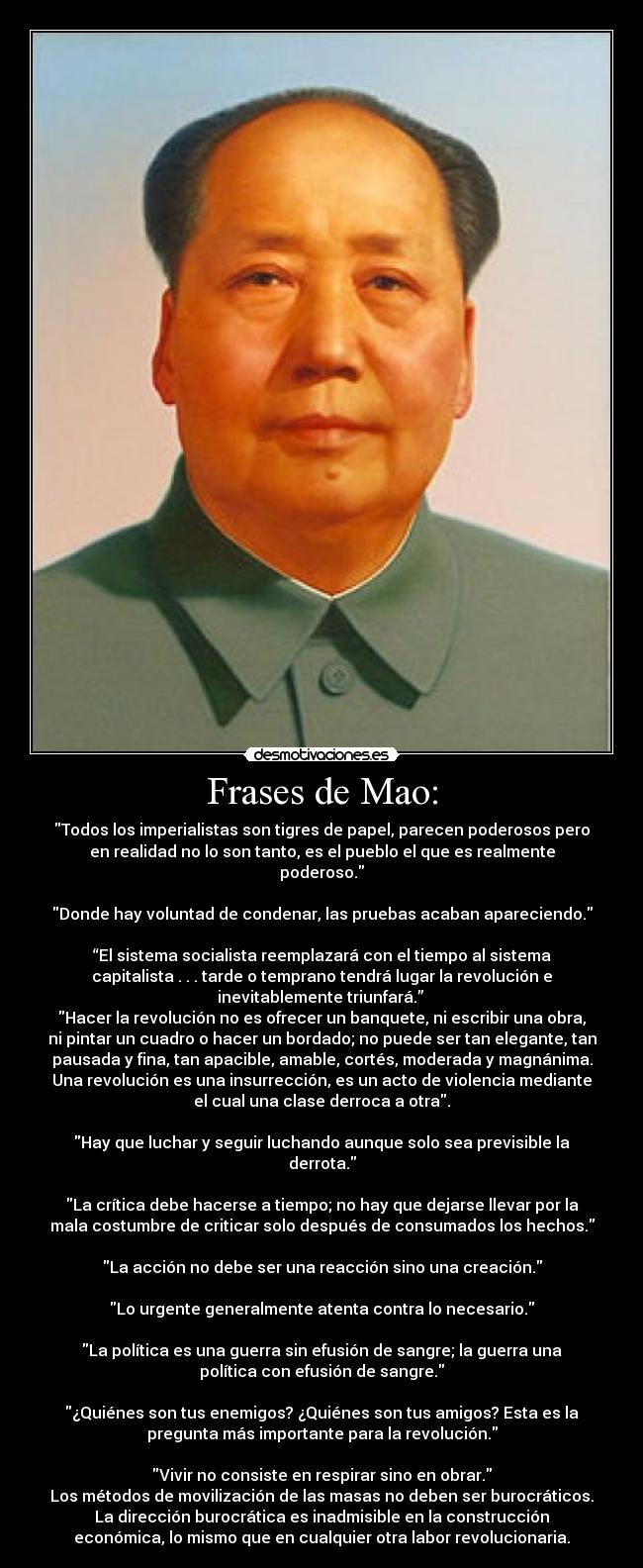 carteles frases serie frases celebres personajes influyentes segunda guerra mundial mao desmotivaciones