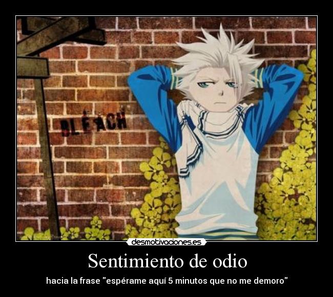 Sentimiento de odio -