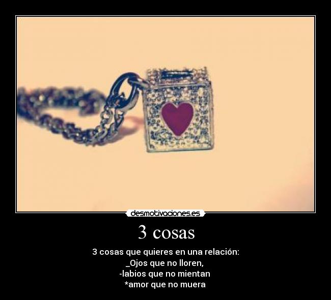 3 cosas -