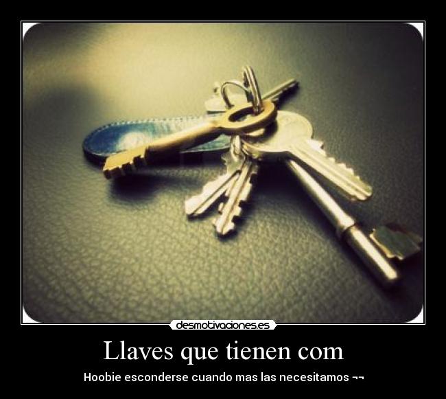 Llaves que tienen com - 