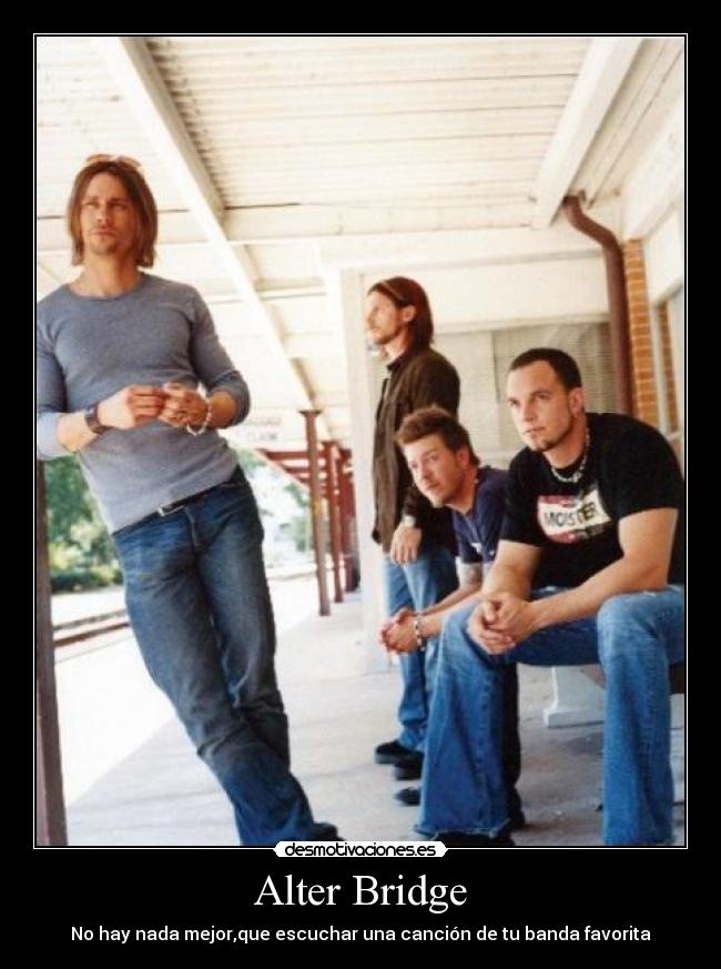 carteles alter bridge myles kennedy mark tremonti brian marshall scott phillips hard rock desmotivaciones