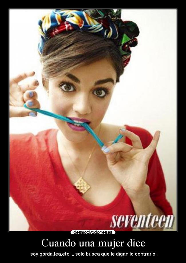 Cuando una mujer dice -