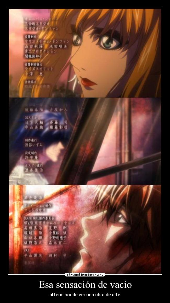 carteles final death note anime misa amane lawliet light yagami harukaze obra arte desmotivaciones