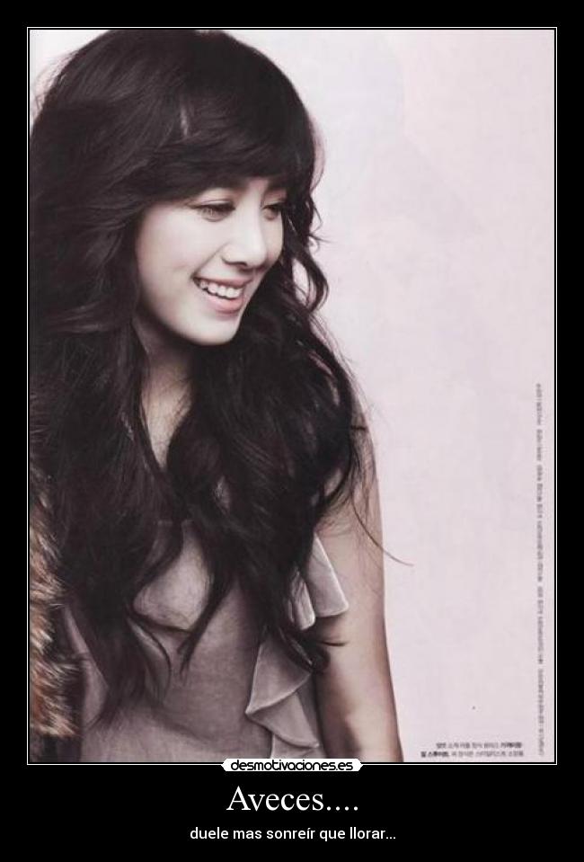Aveces.... - duele mas sonreír que llorar...