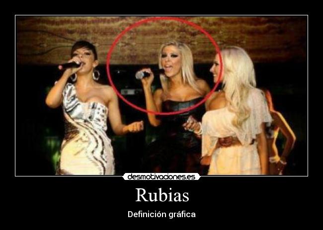 Rubias - Definición gráfica