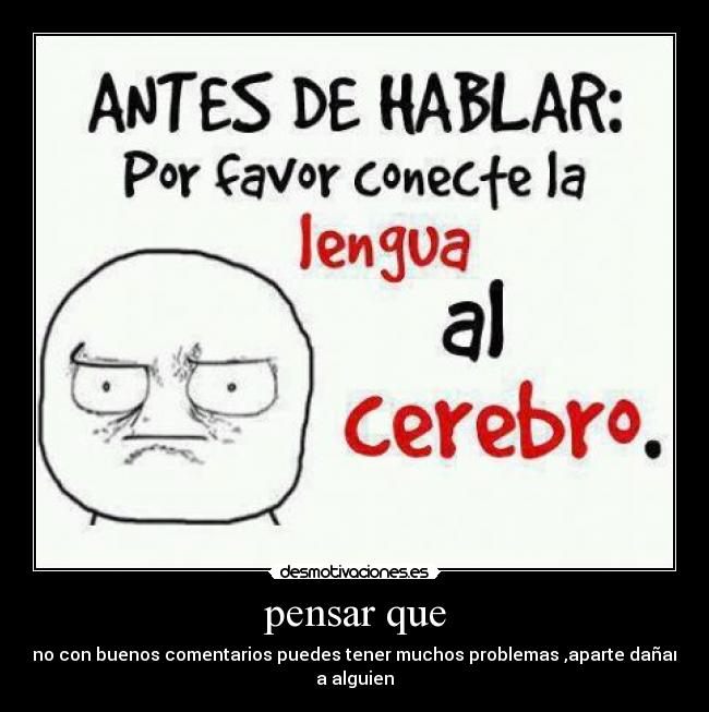 pensar que - 