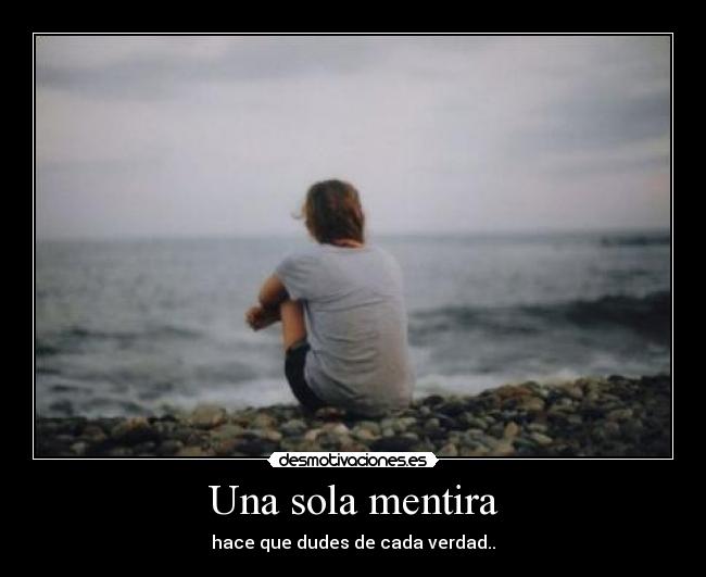 Una sola mentira -