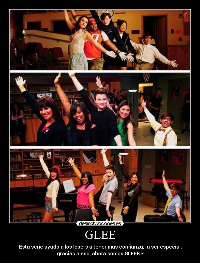 carteles glee ayudo desmotivaciones