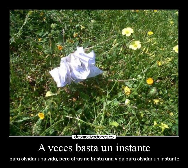 A veces basta un instante -