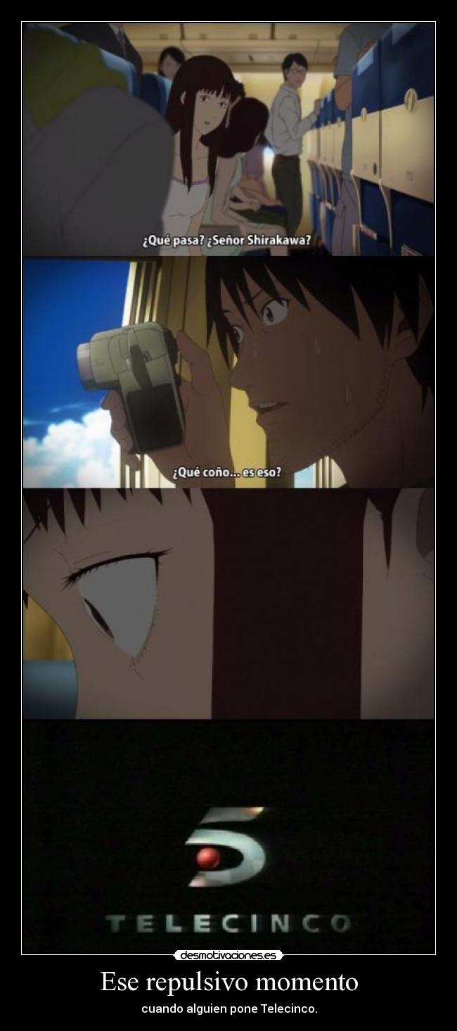 carteles telecinco mierda gyo anime ova harukaze kaori desmotivaciones