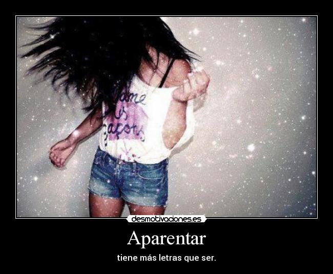 Imágenes y Carteles de APARENTAR Pag.