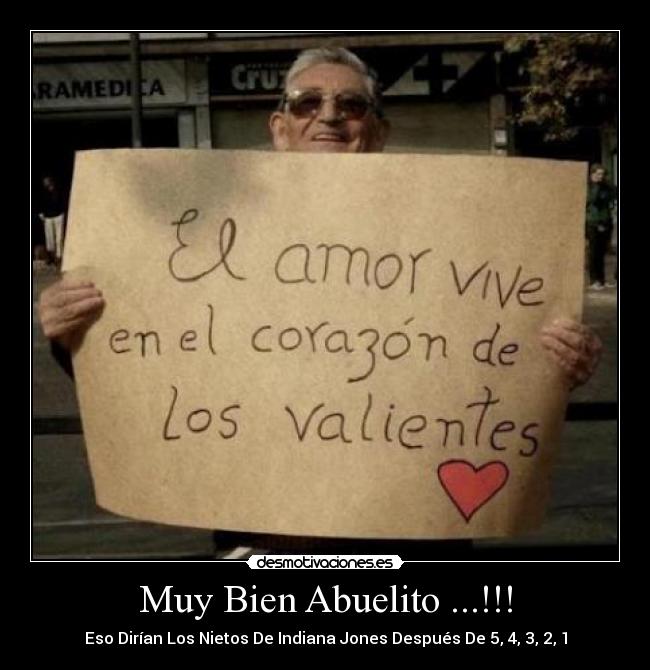 Muy Bien Abuelito ...!!! - Eso Dirían Los Nietos De Indiana Jones Después De 5, 4, 3, 2, 1