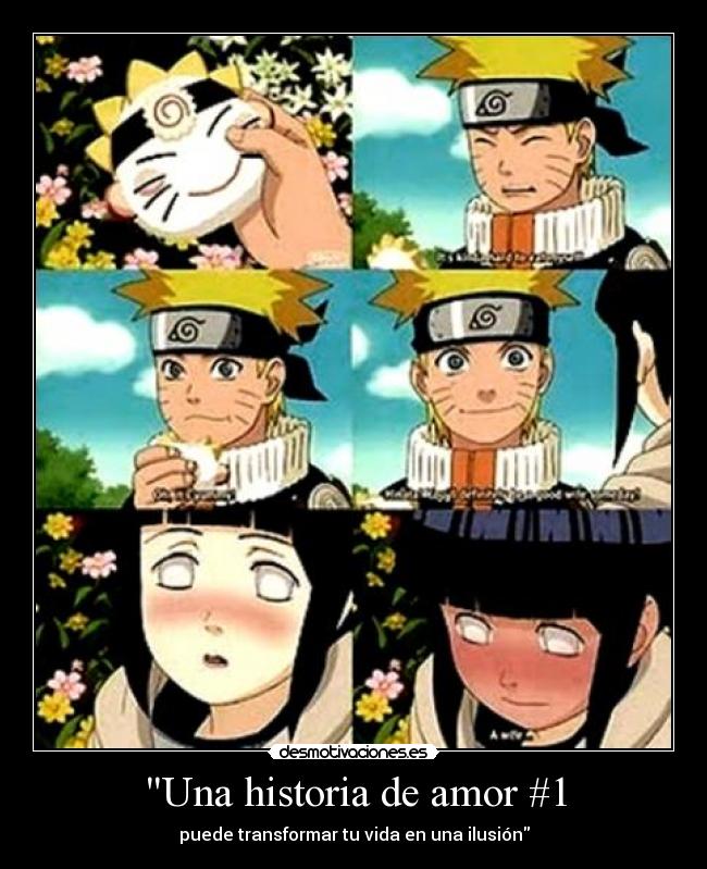 carteles historia amor anime amor hinata naruto suikyou una historia amor parte1 desmotivaciones