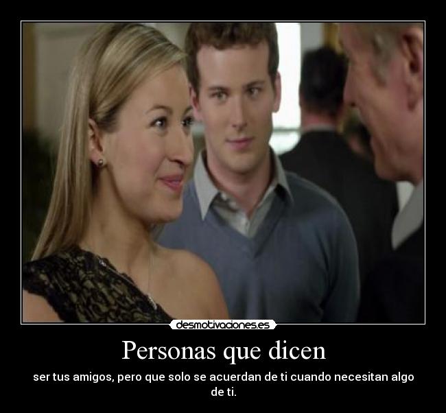 Personas que dicen -