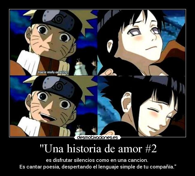 carteles historia amor anime amor hinata naruto suikyou una historia amor parte2 desmotivaciones