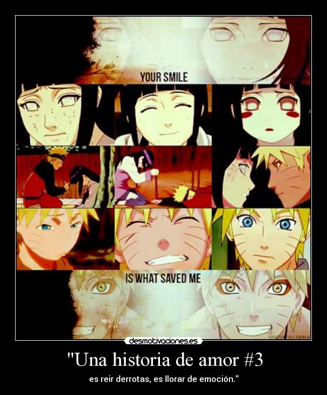 carteles historia amor anime amor hinata naruto suikyou una historia amor parte3 desmotivaciones