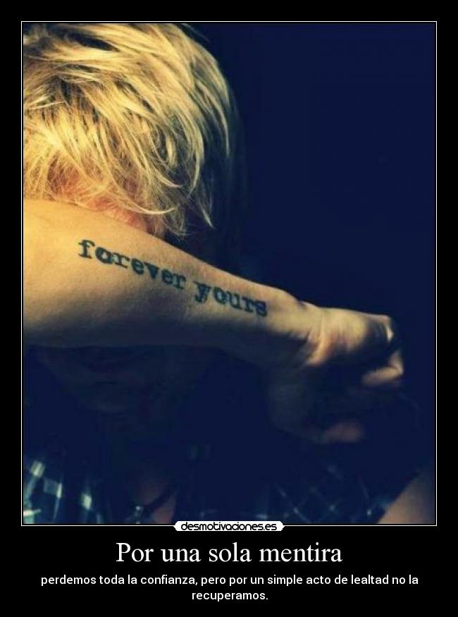 Por una sola mentira -