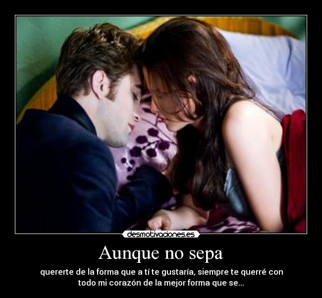 Aunque no sepa -
