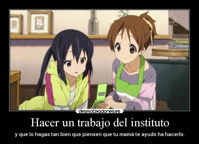 Hacer un trabajo del instituto - 