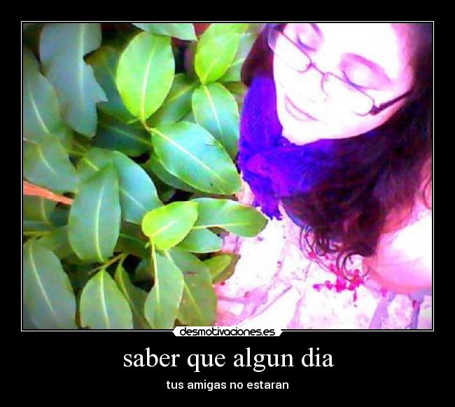 saber que algun dia - 