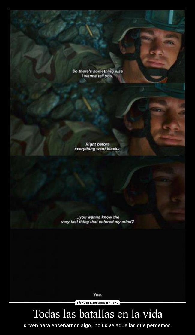 Todas las batallas en la vida - 