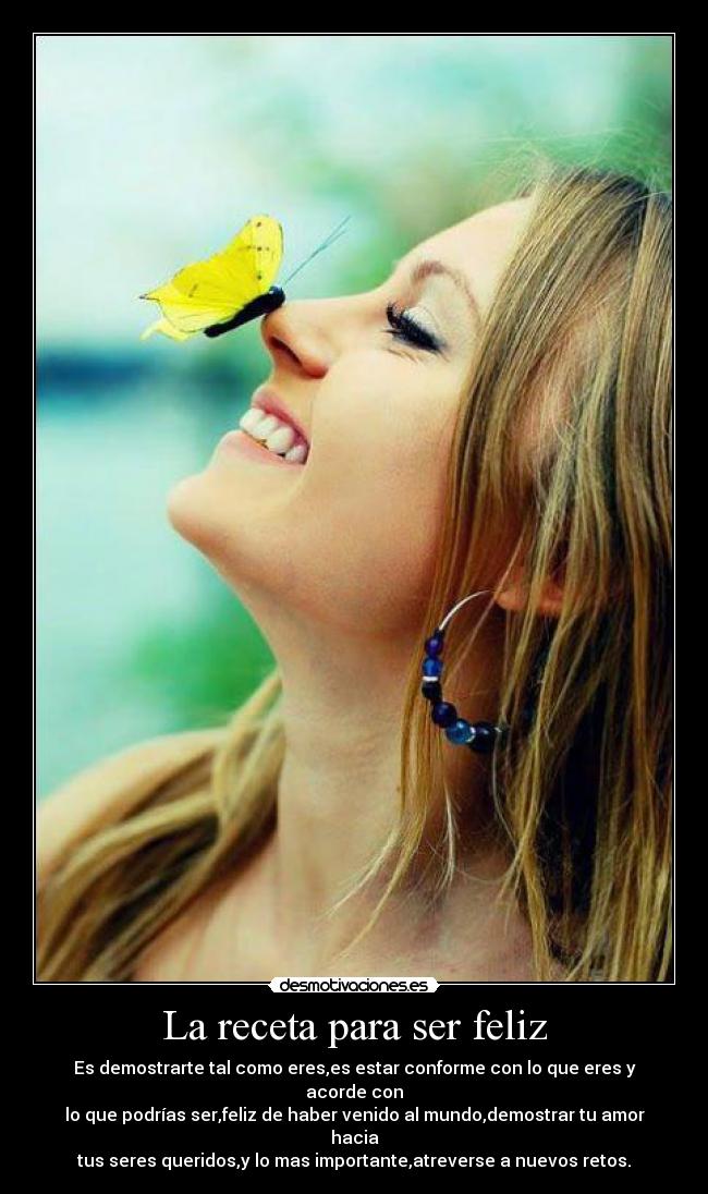 La receta para ser feliz -