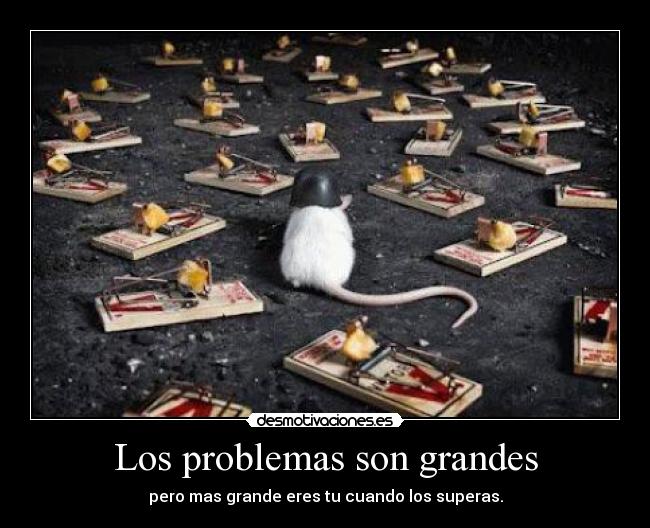 carteles problemas los problemas son grandes desmotivaciones