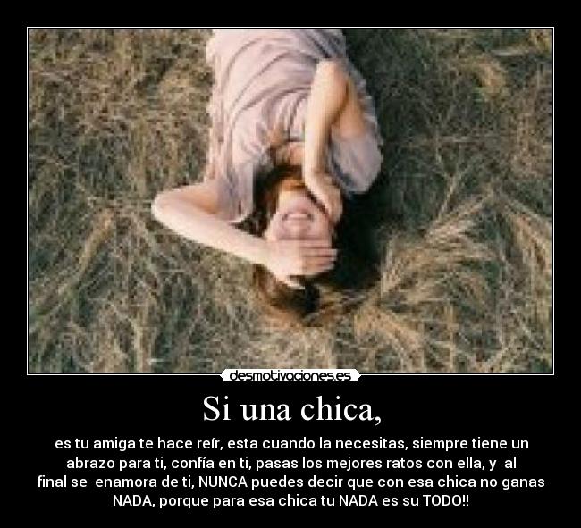 Si una chica, -
