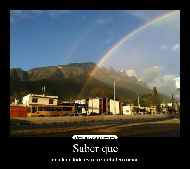 Saber que -