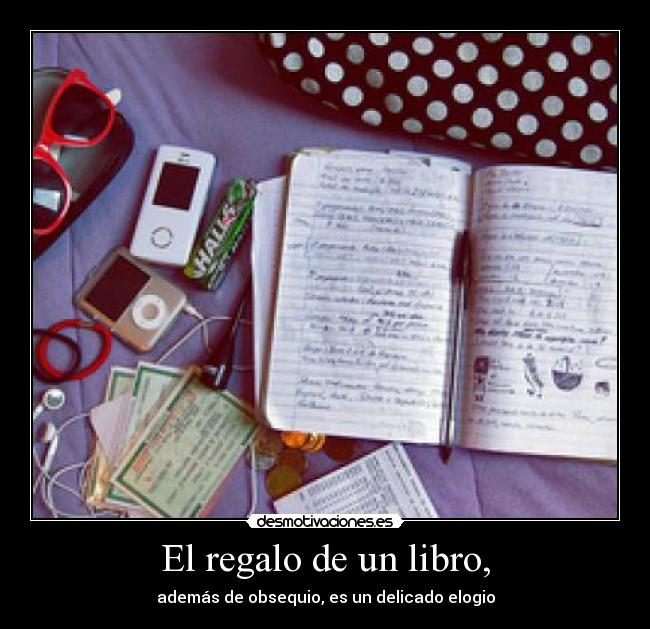 El regalo de un libro, - 