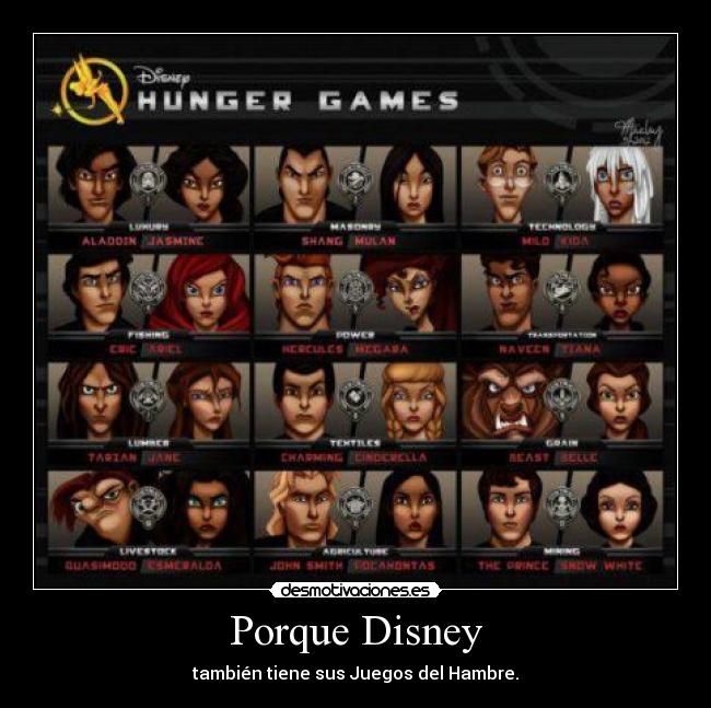 Porque Disney - también tiene sus Juegos del Hambre.