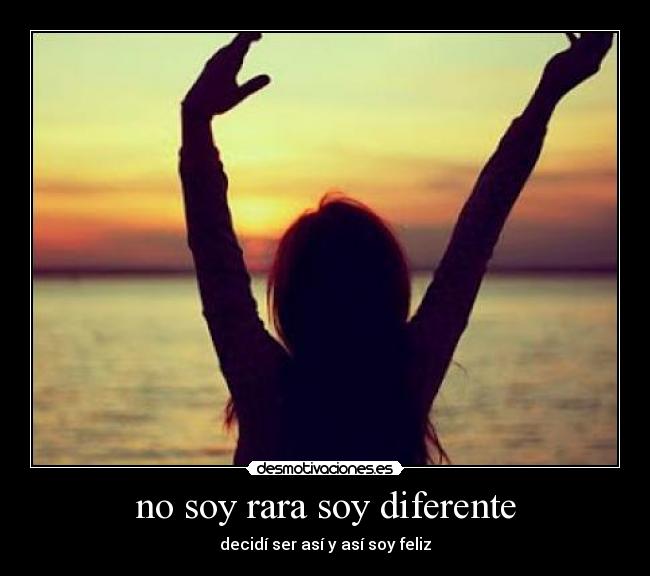 no soy rara soy diferente - 