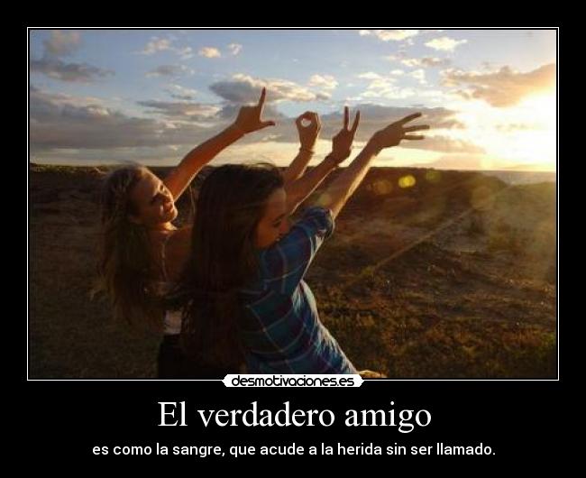 El verdadero amigo -