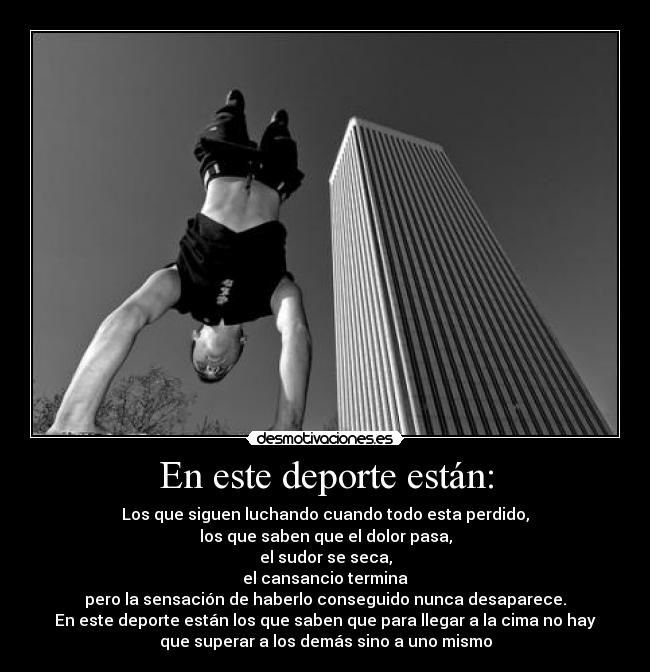 carteles parkour este deporte estan desmotivaciones