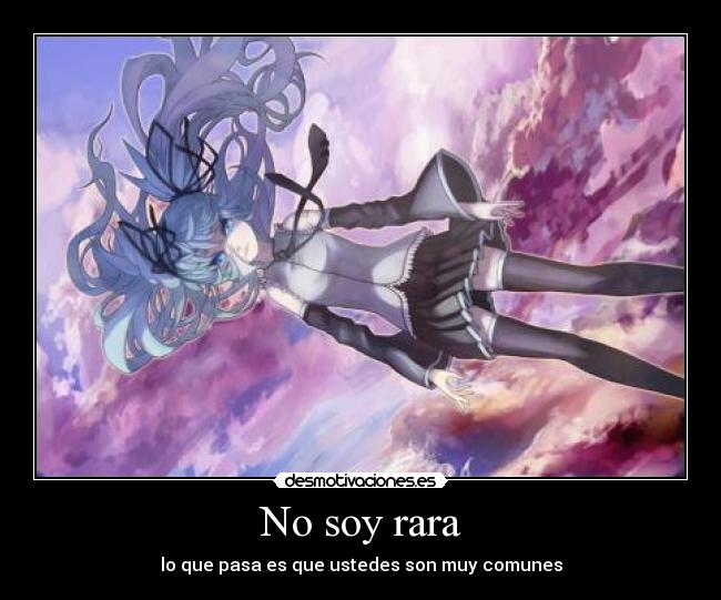 carteles miku rara comunes soy ustedes vocaloid desmotivaciones