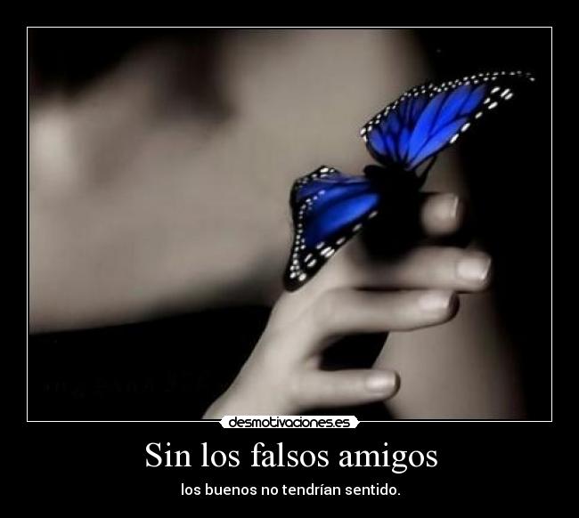 Sin los falsos amigos -