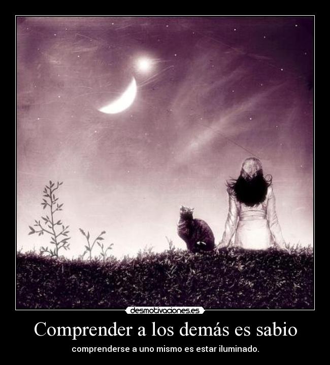 Comprender a los demás es sabio - comprenderse a uno mismo es estar iluminado.