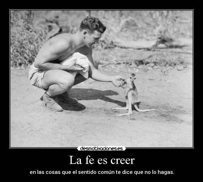 La fe es creer - 