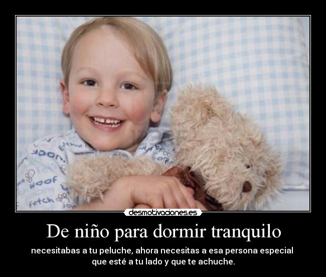 De niño para dormir tranquilo -